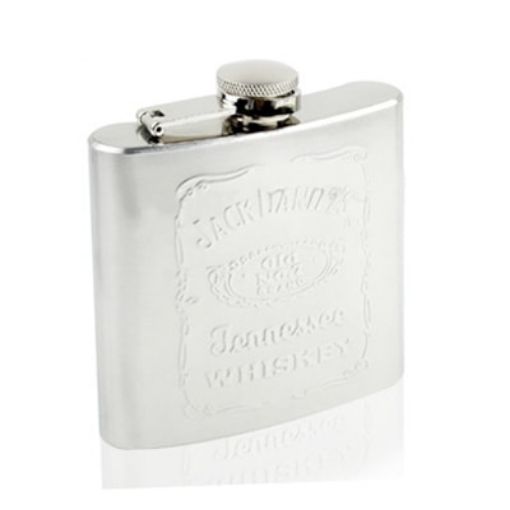 7oz Stainless Steel Liquor & Whiskey Hip Flask - Silver - 1