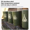 AOTU AT6657-2 4pcs Outdoor Camping Stainless Steel Water Cup Set - 4