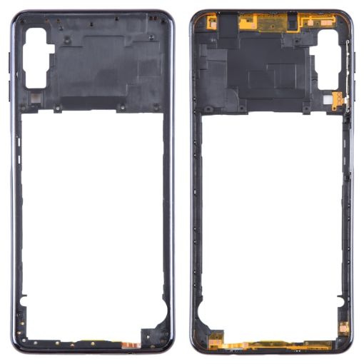 Samsung Galaxy A7 2018 SM-A750 Middle Frame Bezel Plate - Black - 1
