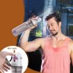 590ml Summer Outdoor Sports Training Spray Cooling Water Cup, Blue - 8