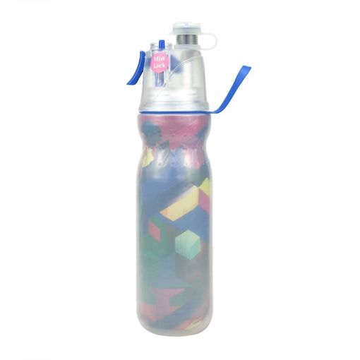 590ml Summer Outdoor Sports Training Spray Cooling Water Cup - Geometry 3-layers - 1