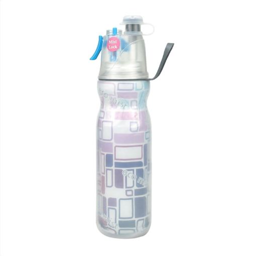 590ml Summer Outdoor Sports Training Spray Cooling Water Cup - Dream Purple - 1