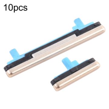 10pcs Power & Volume Buttons for Samsung Galaxy A8 2018 SM-A530 (Gold) - 1