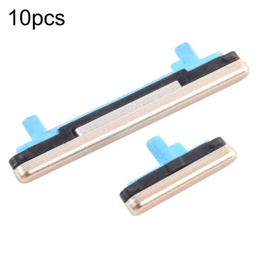 10pcs Power & Volume Buttons for Samsung Galaxy A8 2018 SM-A530 (Gold) - 1