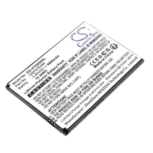 Replacement Battery for Vortex HD65Plus HD65+ (p/n GSP476386) - 1