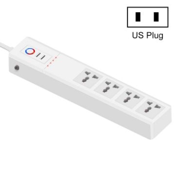 Smart Power Strip: WiFi 10A, 4 Holes, 2 USB, US Plug, SM-SO306-M - 1