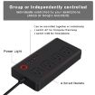 Smart Power Strip: WiFi 10A 2500W, 4 Outlets + 4 USB, US Plug (Black) - 3