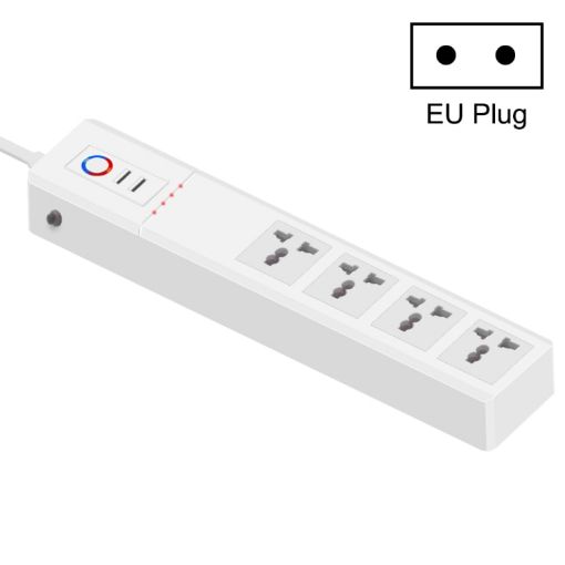 Smart Power Strip EU Plug: WiFi 10A, 4 Holes, 2 USB (SM-SO306-M) - 1