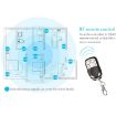 86mm 1 Gang Glass Smart Switch with RF433 Remote, AC 110V-240V (White) - 6