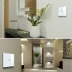 86mm 1 Gang Glass Smart Switch with RF433 Remote, AC 110V-240V (White) - 8
