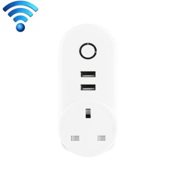 SA-002 WiFi Smart Plug: 2 USB, 1 UK Socket, Alexa/Google Compatible - 1