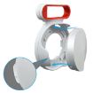 Wall Mount Bracket for TP-LINK DECO M5, UK Plug (Red) - 4