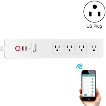 WiFi Smart Power Socket 2 USB 4 Plug Alexa Google, 1.5m Cable - 1