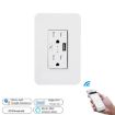 WIFI Smart Wall Socket 120 Type with USB, American Model, Voice Control - 2