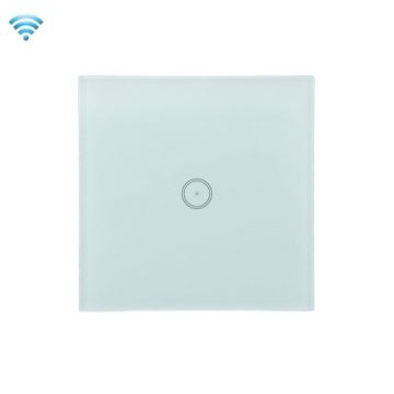 Wifi Wall Touch Panel Switch, Voice Control, White 1 Gang Model - 1