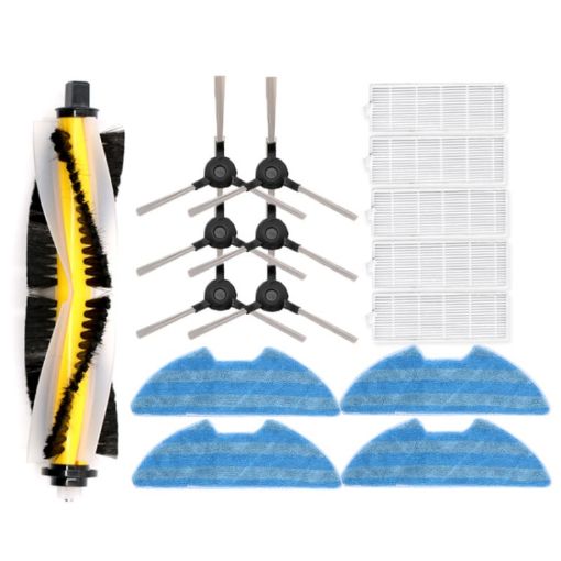 Proscenic 811GB/911S Sweeper Kit: Main Brush, Side Brushes, Filters, Rags - 1