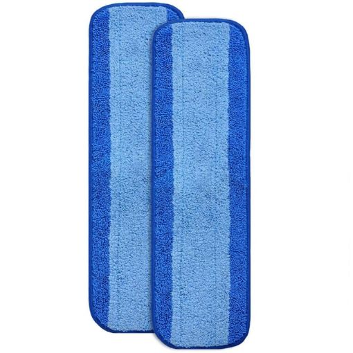 Fiber Mop Pad Set for Wet/Dry Flat Mops - 2 PCS Bona Compatible - 1