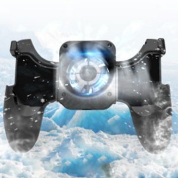 Six-Finger Cooling Gamepad with Stand for 4.7-6.5" Phones - 1