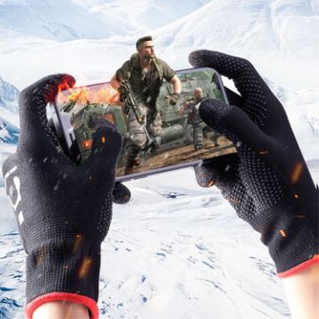ROCK i28 Silver Fiber Anti-sweat Touch Gaming Gloves - 1