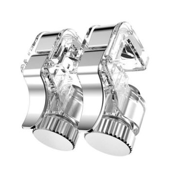R11 Press Eat Chicken Mobile Trigger Controller Button (Transparent) - 1