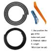 Universal N856 Carbon Fiber Rubber Strip: Leakproof & Soundproof Seal - 2
