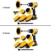 8 In 1 Electric Drill Crevice Brush Car Wash Tool Set, Model B (Yellow) - 2