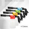 Portable Car Washer Water Gun Foam Pot Sprayer, Random Color - 7