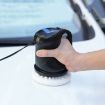 Black Electric Car Polisher Kit - Waxing & Buffing Machine Accessories - 8