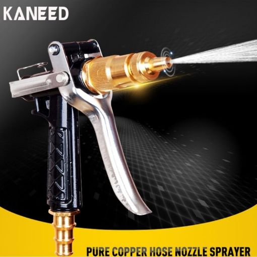 KANEED Adjustable Copper Hose Nozzle for Car Washing & Cleaning - 1
