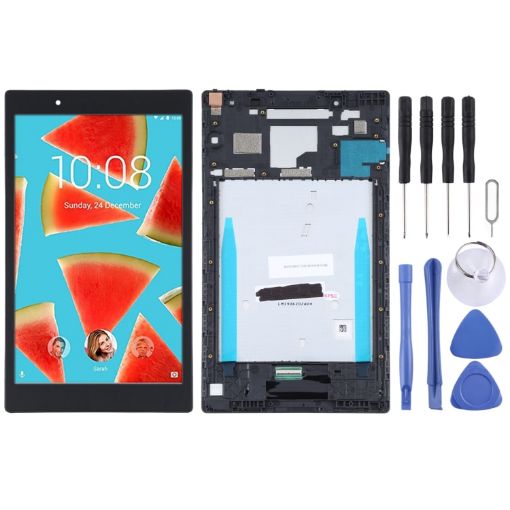 Lenovo 8504 LCD Screen Digitizer Assembly with Frame (Black) - 1