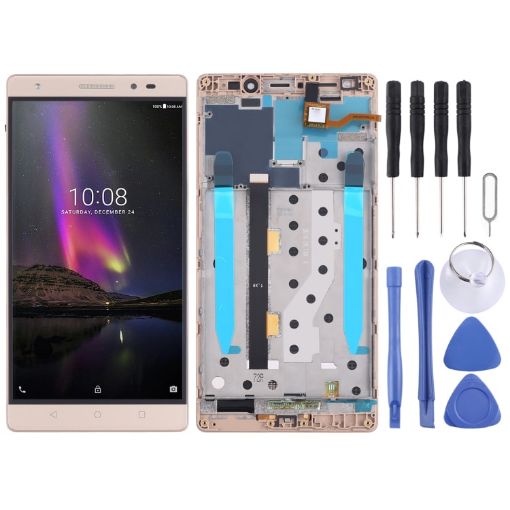 Gold OEM LCD Screen & Digitizer for Lenovo Phab2 Plus Assembly - 1