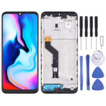 Lenovo K12 Note OEM LCD Screen Digitizer Assembly with Frame Black - 1