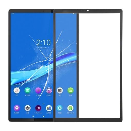 Front Screen Glass Lens for Lenovo Tab M10 Plus/TB-X606 (Black) - 1