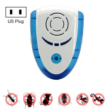 6W Ultrasonic Electromagnetic Pest Repeller with Light, US Plug, AC 90-240V - 1