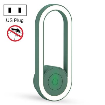 Ultrasonic Mosquito Repellent Night Light US Plug (Green) - 1