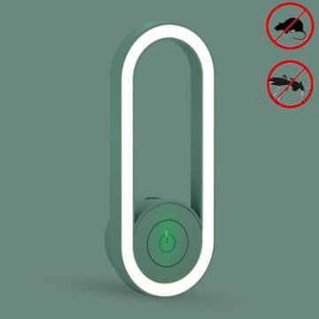 Ultrasonic Night Light Mosquito & Mite Repellent, US Plug (Green) - 1