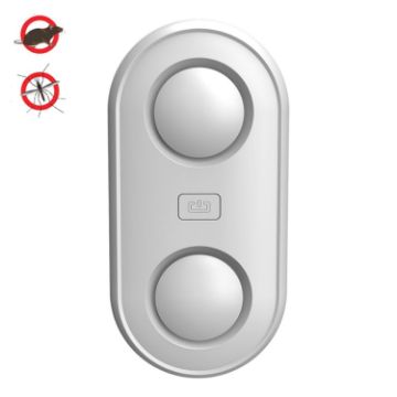 BG312 Smart AU Plug Double Horn Ultrasonic Mosquito Repeller White - 1
