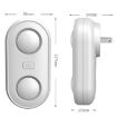 BG312 Smart AU Plug Double Horn Ultrasonic Mosquito Repeller White - 5