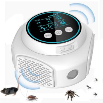 219 Ultrasonic Frequency Conversion Indoor Mouse Repeller (White) - 1