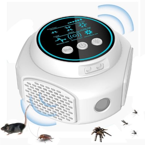 219 Ultrasonic Frequency Conversion Indoor Mouse Repeller (White) - 1