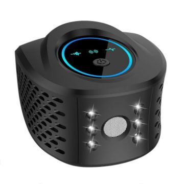 QSQ218 LED Ultrasonic Mouse Repellent EU Plug - Black - 1