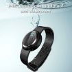 Ultrasonic Electronic Mosquito Repellent Bracelet Watch (Black) - 2