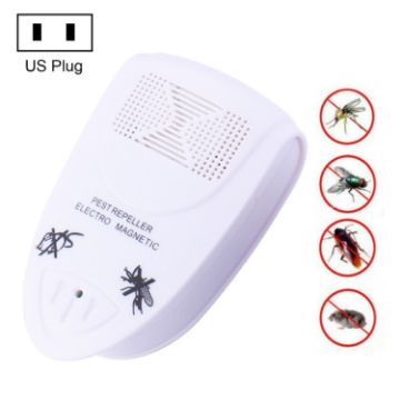 Ultrasonic Electro Magnetic Pest Repeller (White) - 1