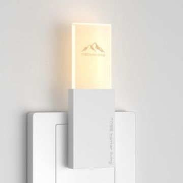 Smart Wall Lamp Night Light with Insect & Mouse Repeller (White) - 1