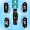 M21 White Ultrasonic Mosquito Repellent Bracelet with Step Counter - 3