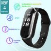 M21 White Ultrasonic Mosquito Repellent Bracelet with Step Counter - 4