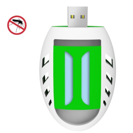 Portable USB Car Mosquito Repellent Killer Y321 - Yellow & Green - 1