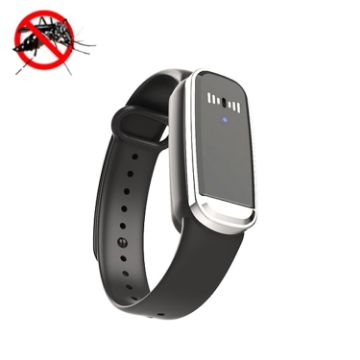 M70 Ultrasonic Mosquito Repellent Bracelet - Black, Outdoor Use - 1