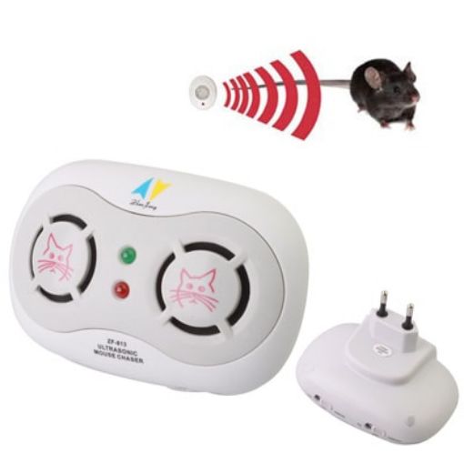 Ultrasonic Mouse Chaser with Dual Sensors (White) - 1