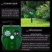 Solar Ultrasonic Rat Repeller with 14 LEDs & Infrared Sensor Outdoor - 6